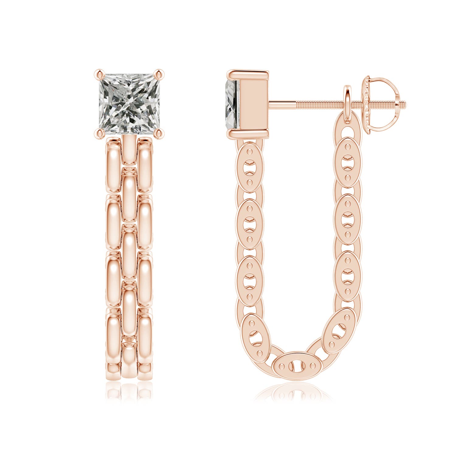 K, I3 / 1.04 CT / 14 KT Rose Gold