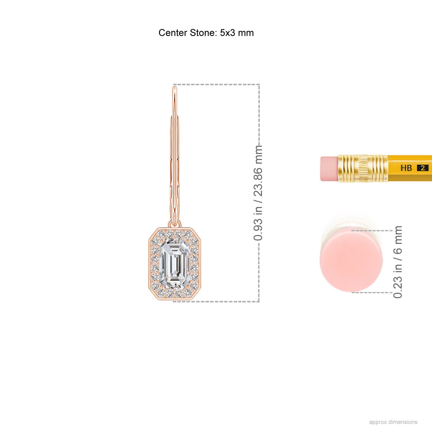 I-J, I1-I2 / 0.76 CT / 14 KT Rose Gold