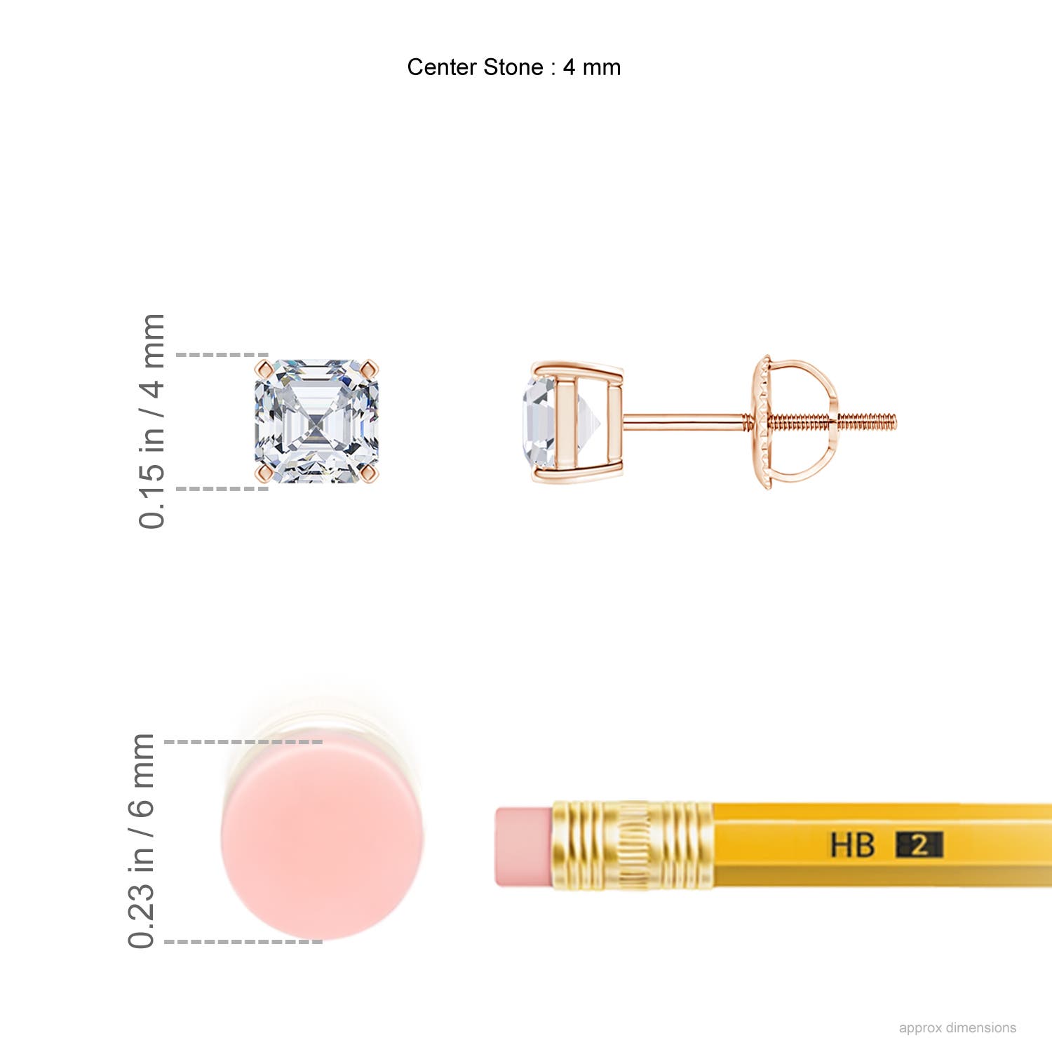 F-G, VS / 0.72 CT / 14 KT Rose Gold