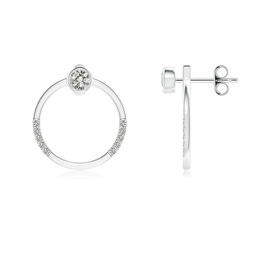 Fashion Studs Silver Diamond Earrings