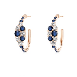 Round AA Blue Sapphire