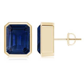 Emerald Cut AAA Blue Sapphire