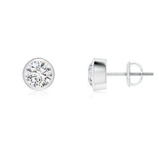 5.1mm HSI2 Classic Round Diamond Solitaire Stud Earrings in P950 Platinum