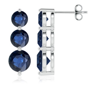 Round AA Blue Sapphire