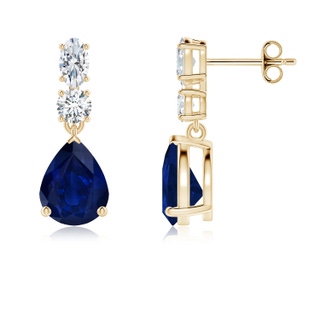 Pear AA Blue Sapphire