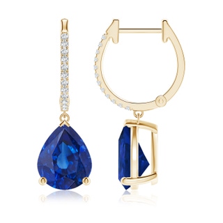 Pear AAA Blue Sapphire