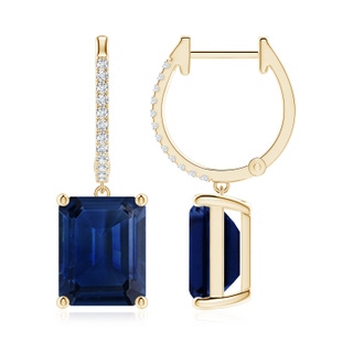 Emerald Cut AAA Blue Sapphire