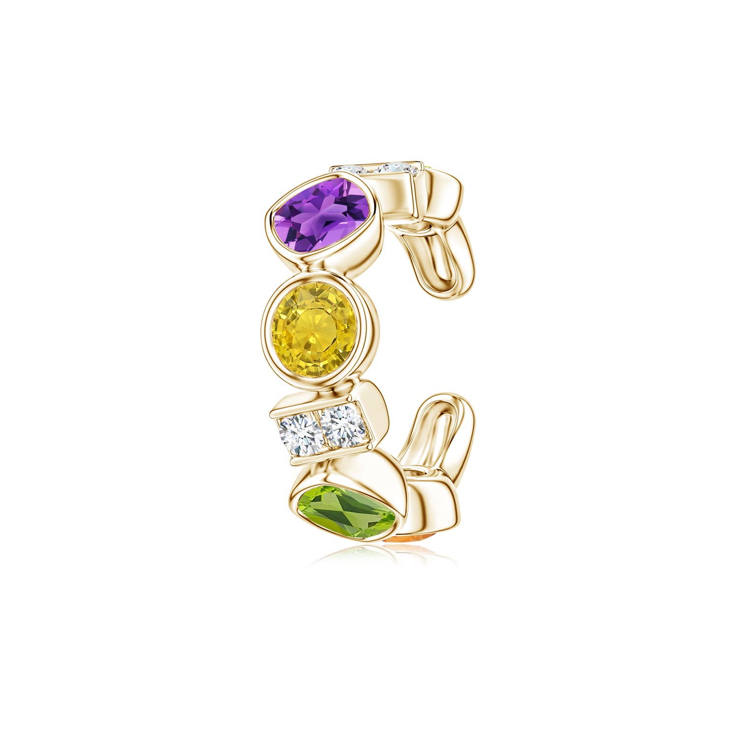 Lee Harris x Angara Zelda Multi-Colour Gemstone Ear Cuff