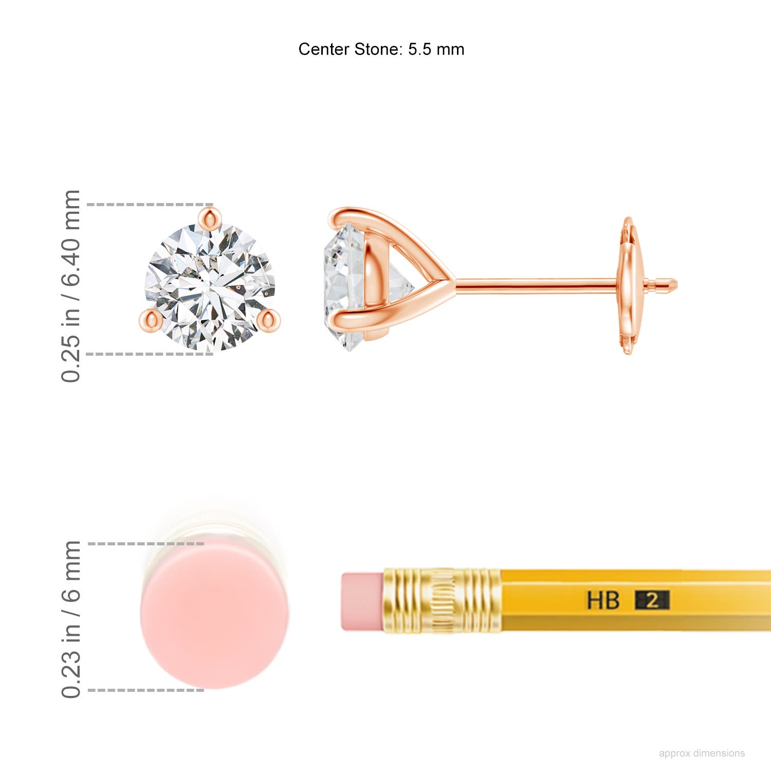 H, SI2 / 1.26 CT / 14 KT Rose Gold