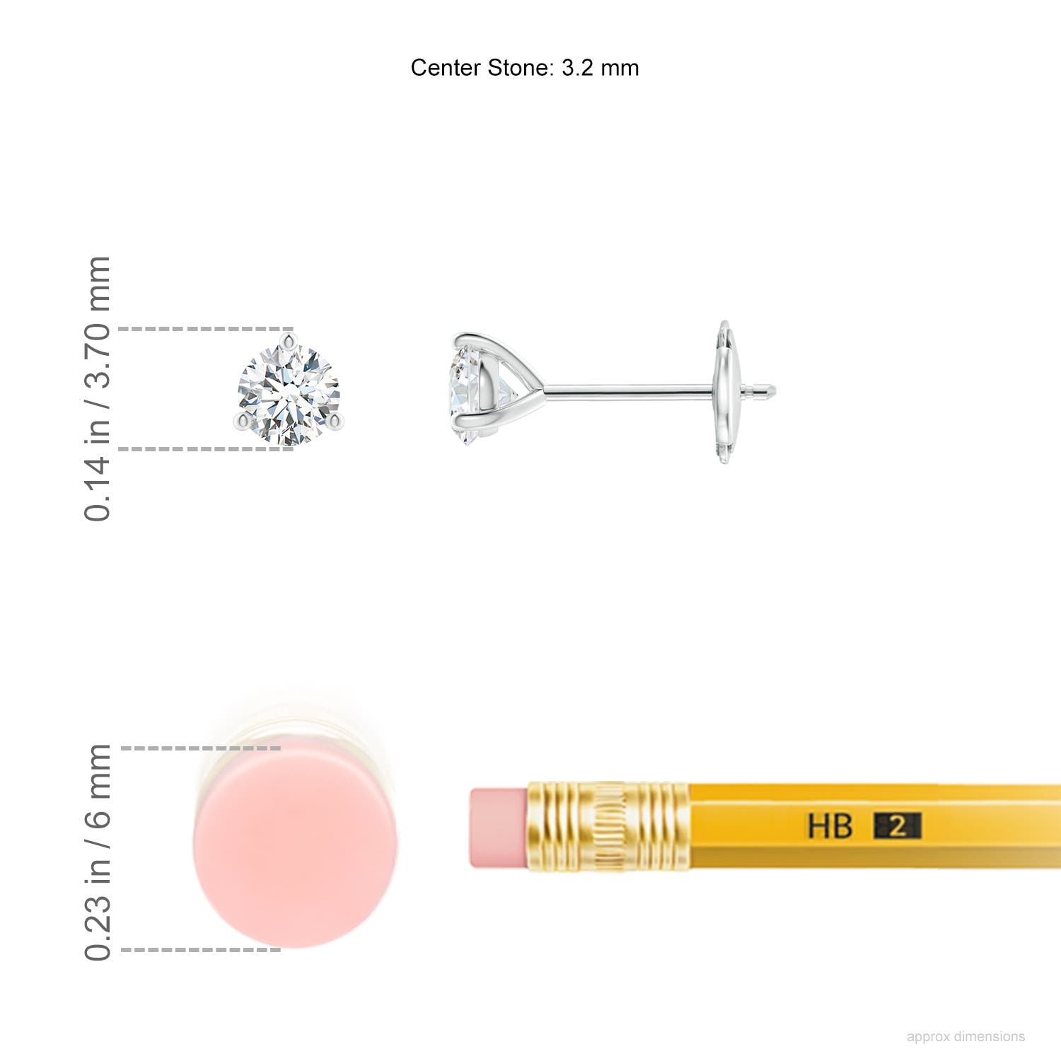 G, VS2 / 0.25 CT / 14 KT White Gold