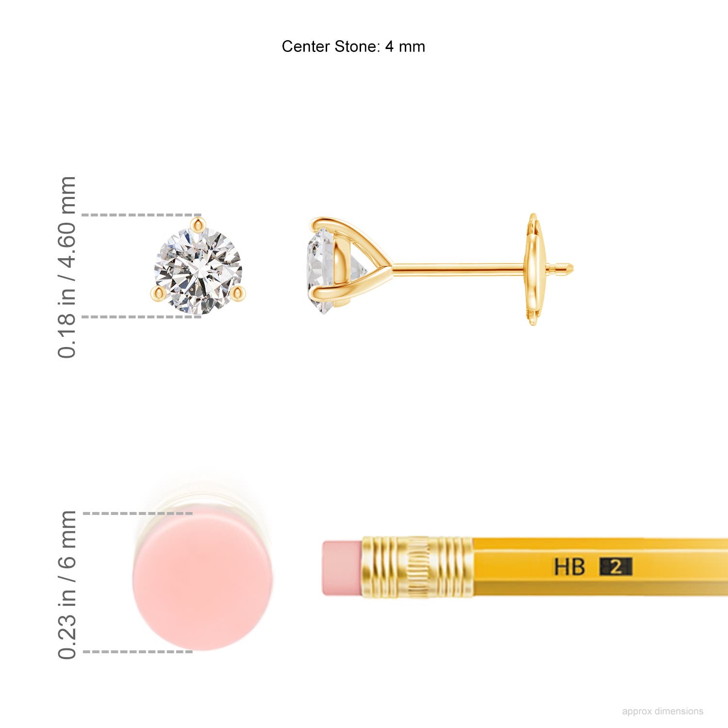 I-J, I1-I2 / 0.46 CT / 14 KT Yellow Gold