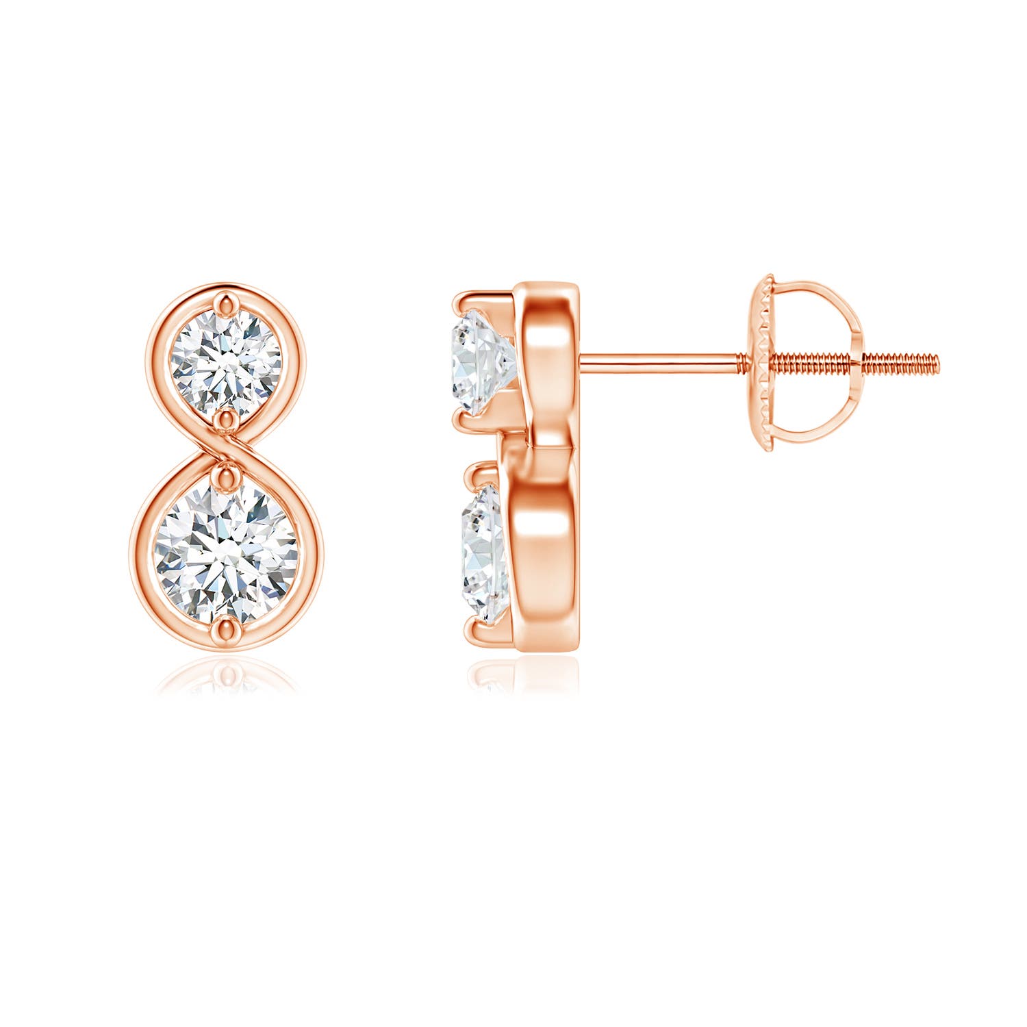 G, VS2 / 0.37 CT / 14 KT Rose Gold