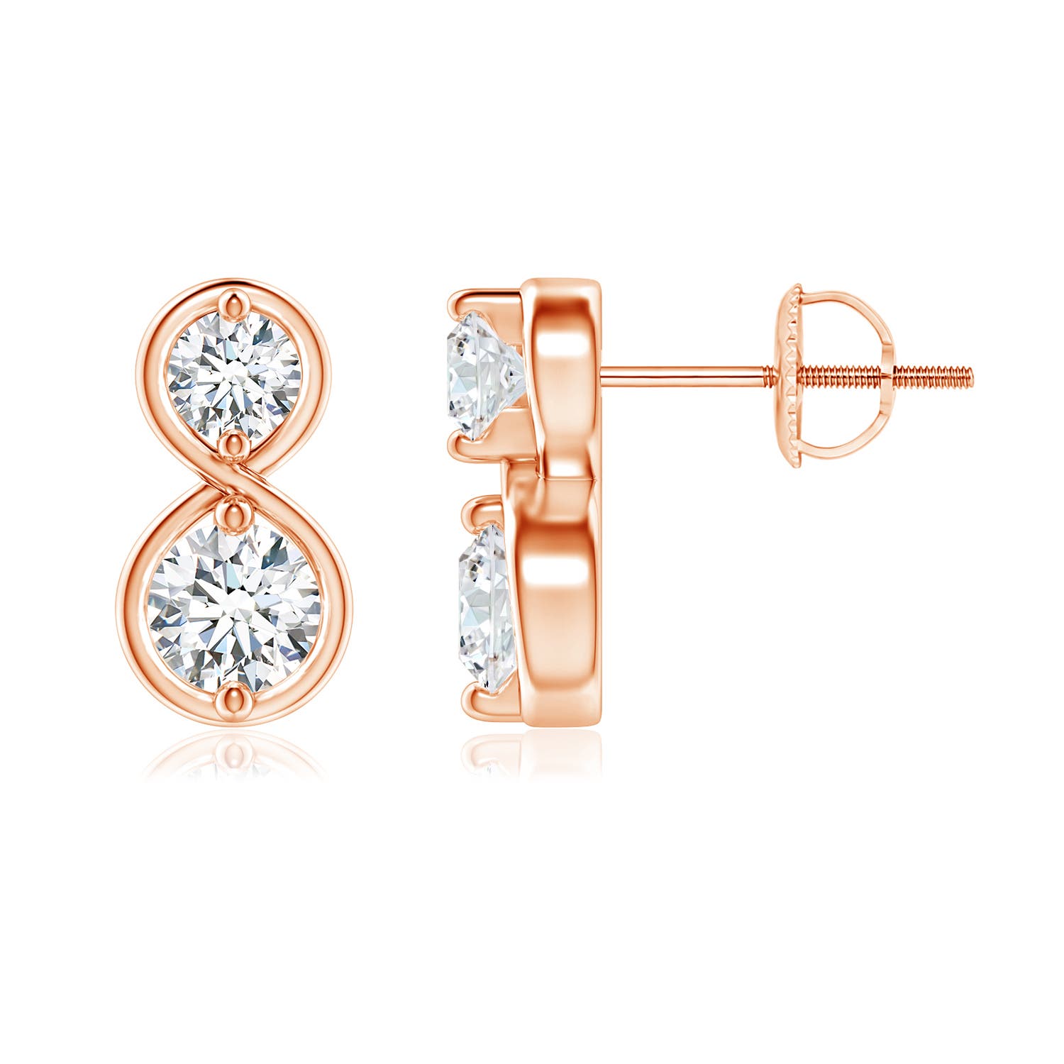 G, VS2 / 0.75 CT / 14 KT Rose Gold