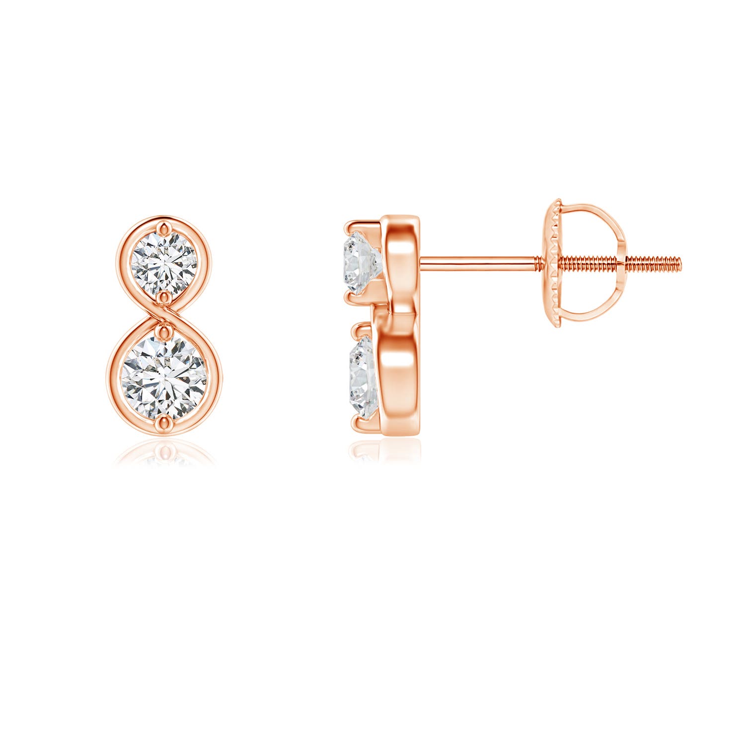 H, SI2 / 0.27 CT / 14 KT Rose Gold