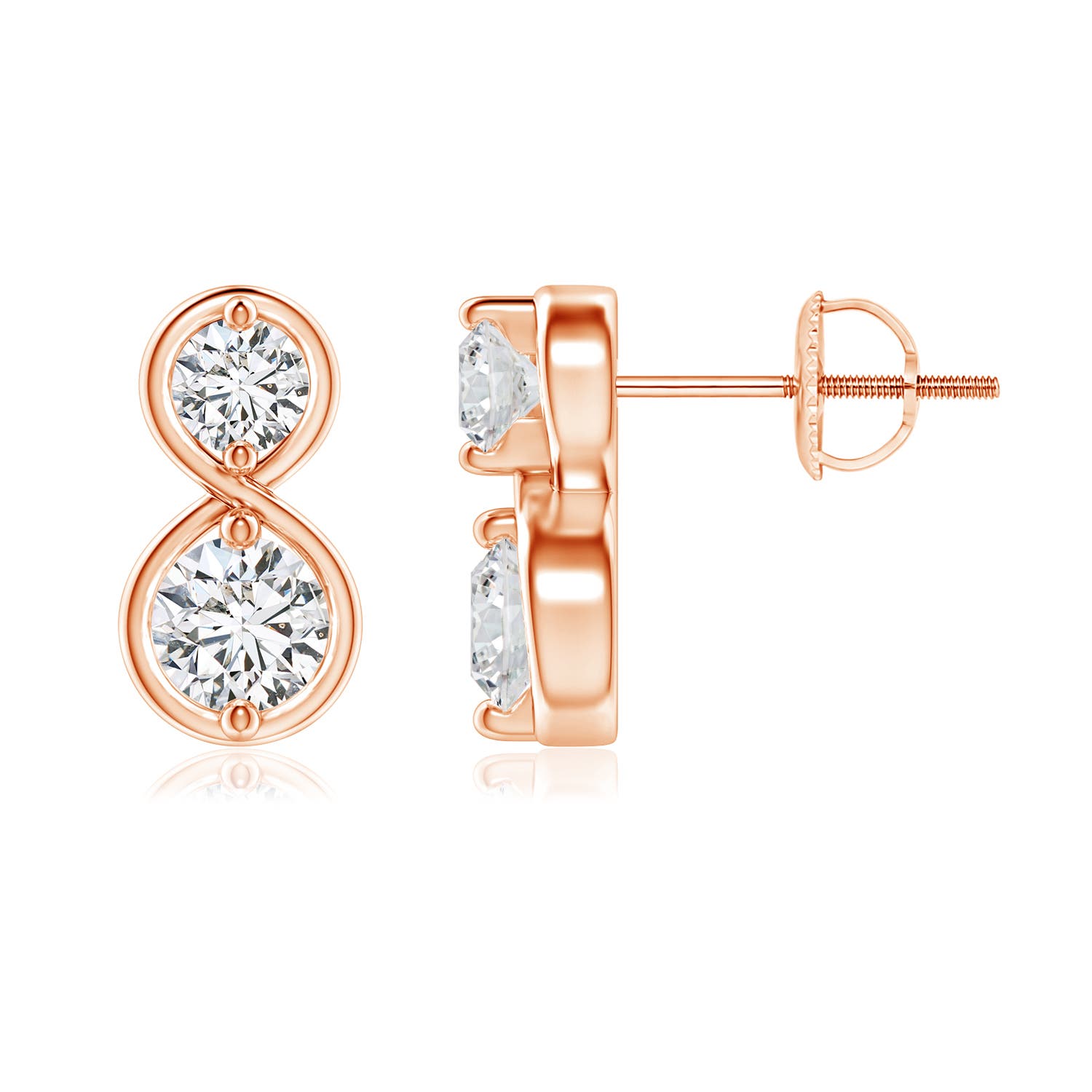 H, SI2 / 0.75 CT / 14 KT Rose Gold