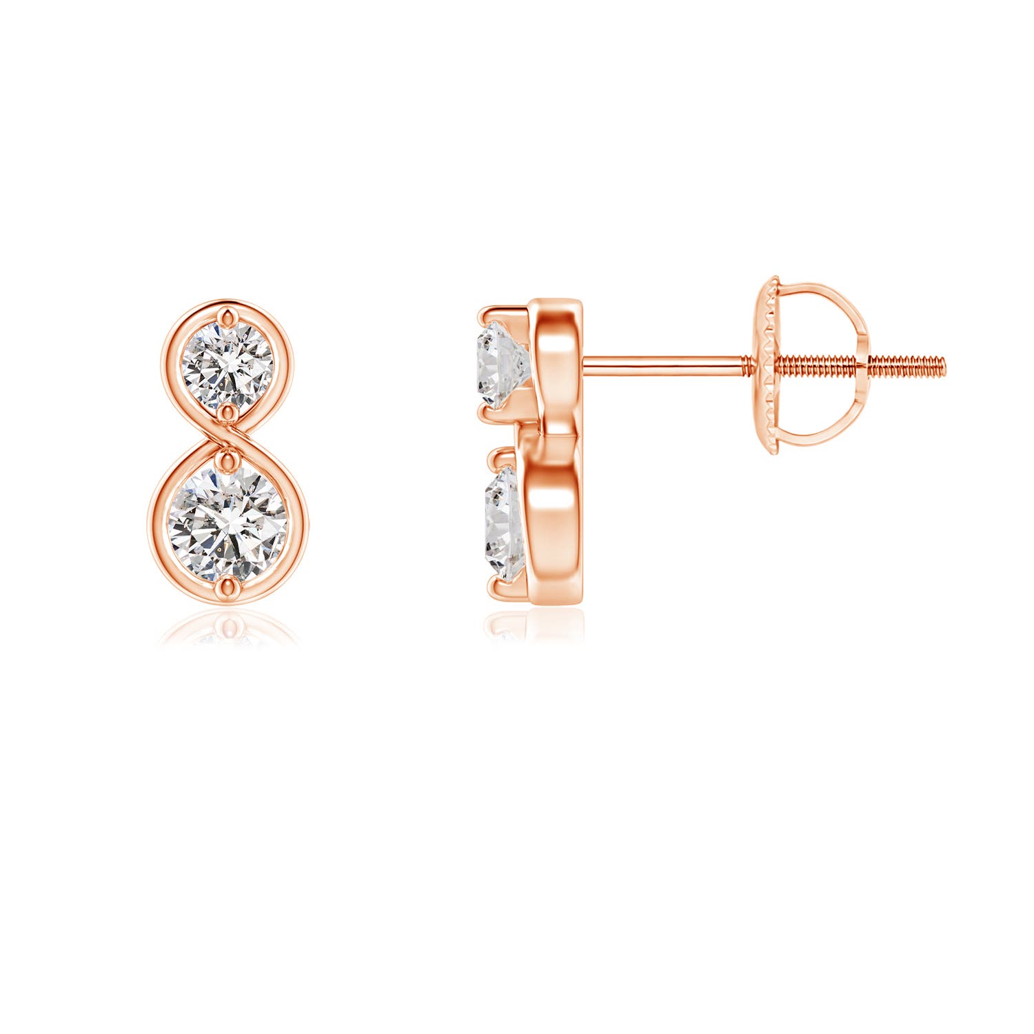 I-J, I1-I2 / 0.27 CT / 14 KT Rose Gold