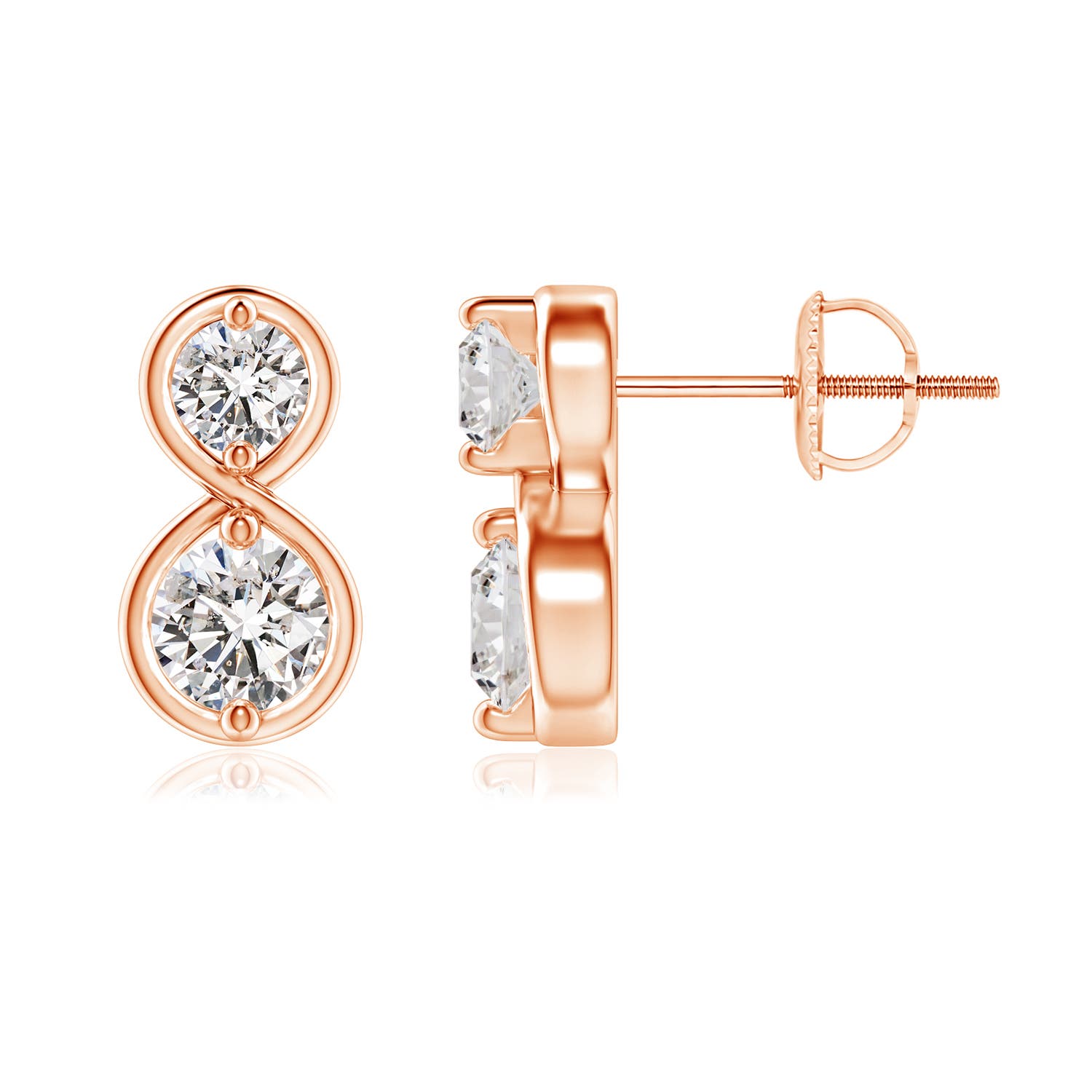 I-J, I1-I2 / 0.75 CT / 14 KT Rose Gold