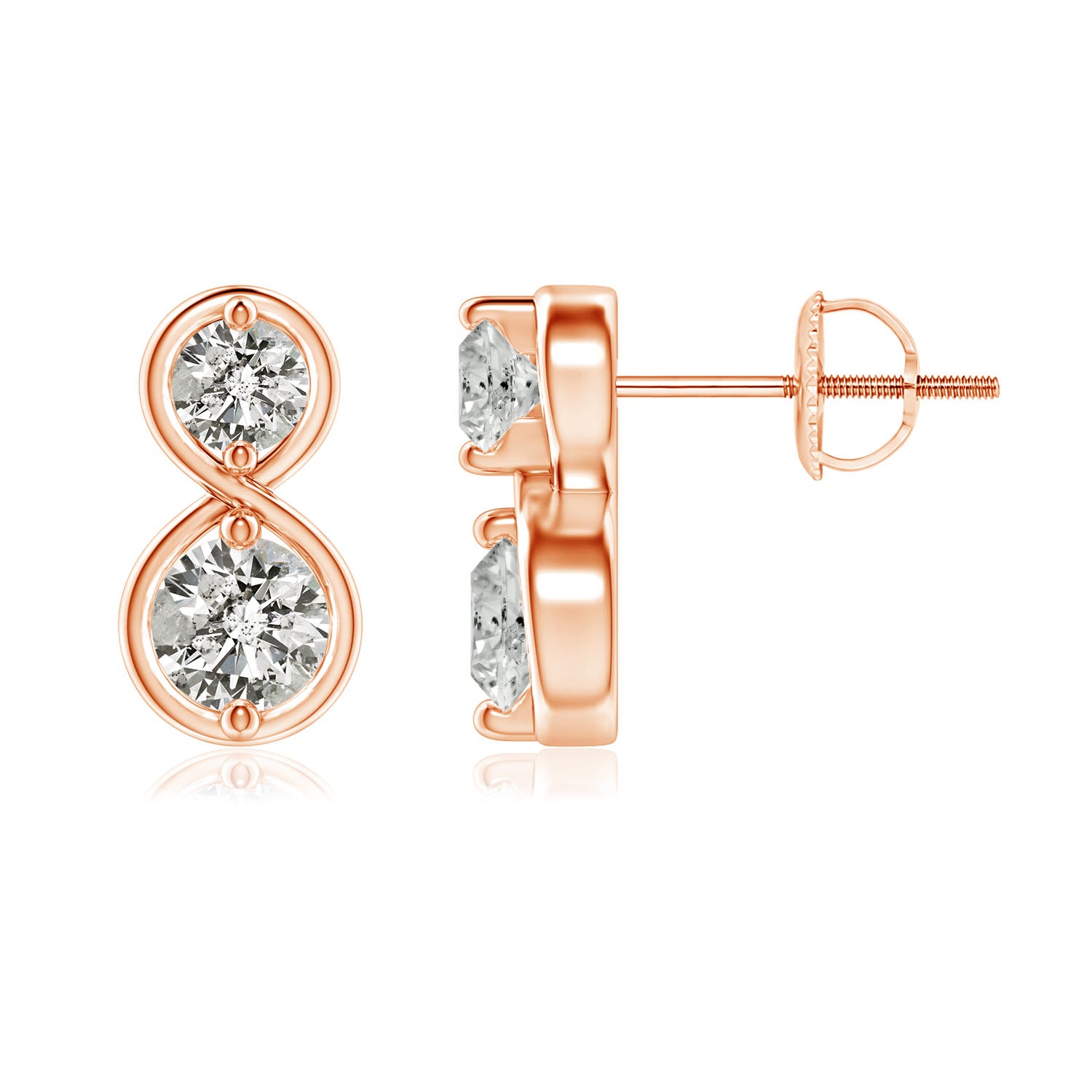 K, I3 / 0.75 CT / 14 KT Rose Gold