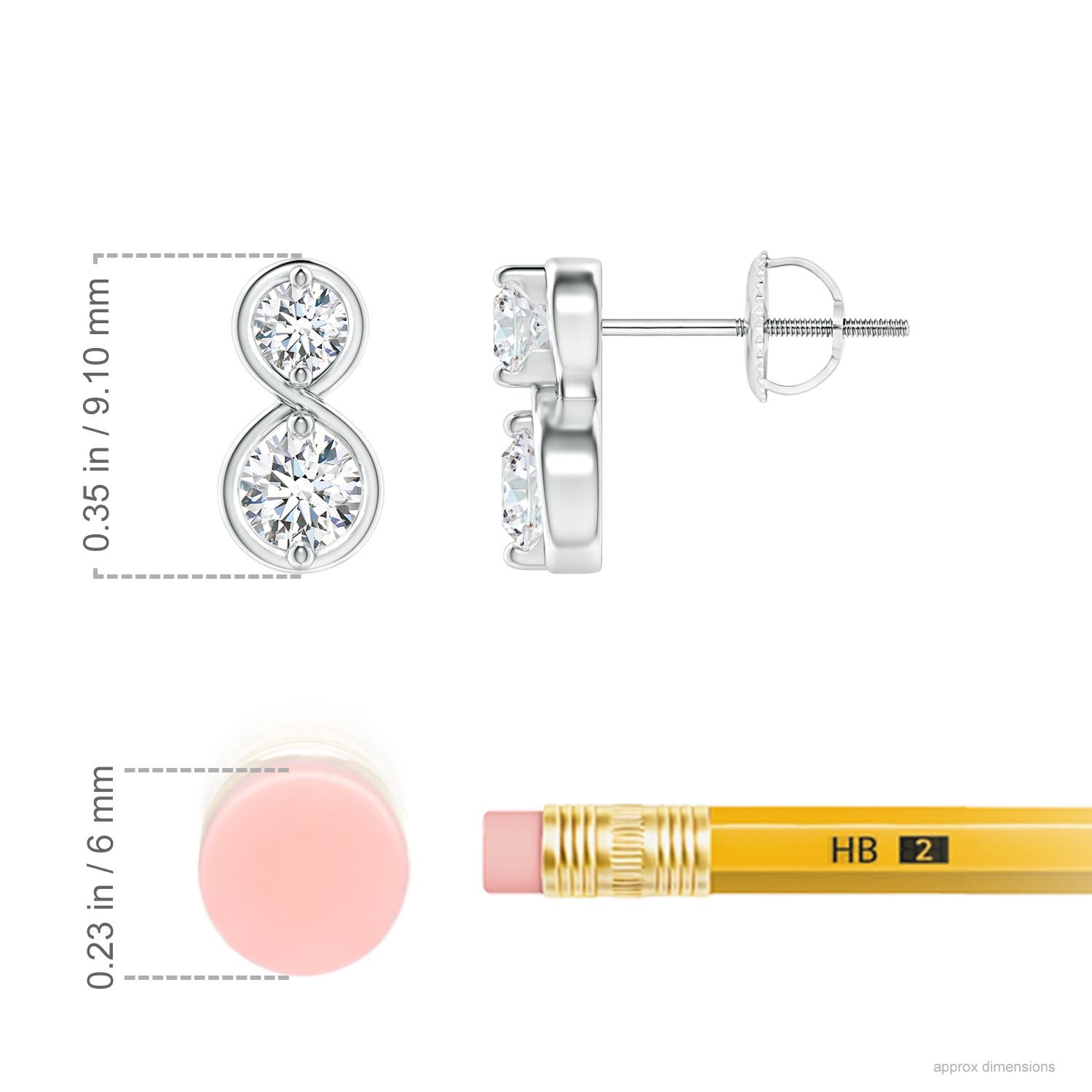 G, VS2 / 0.37 CT / 14 KT White Gold