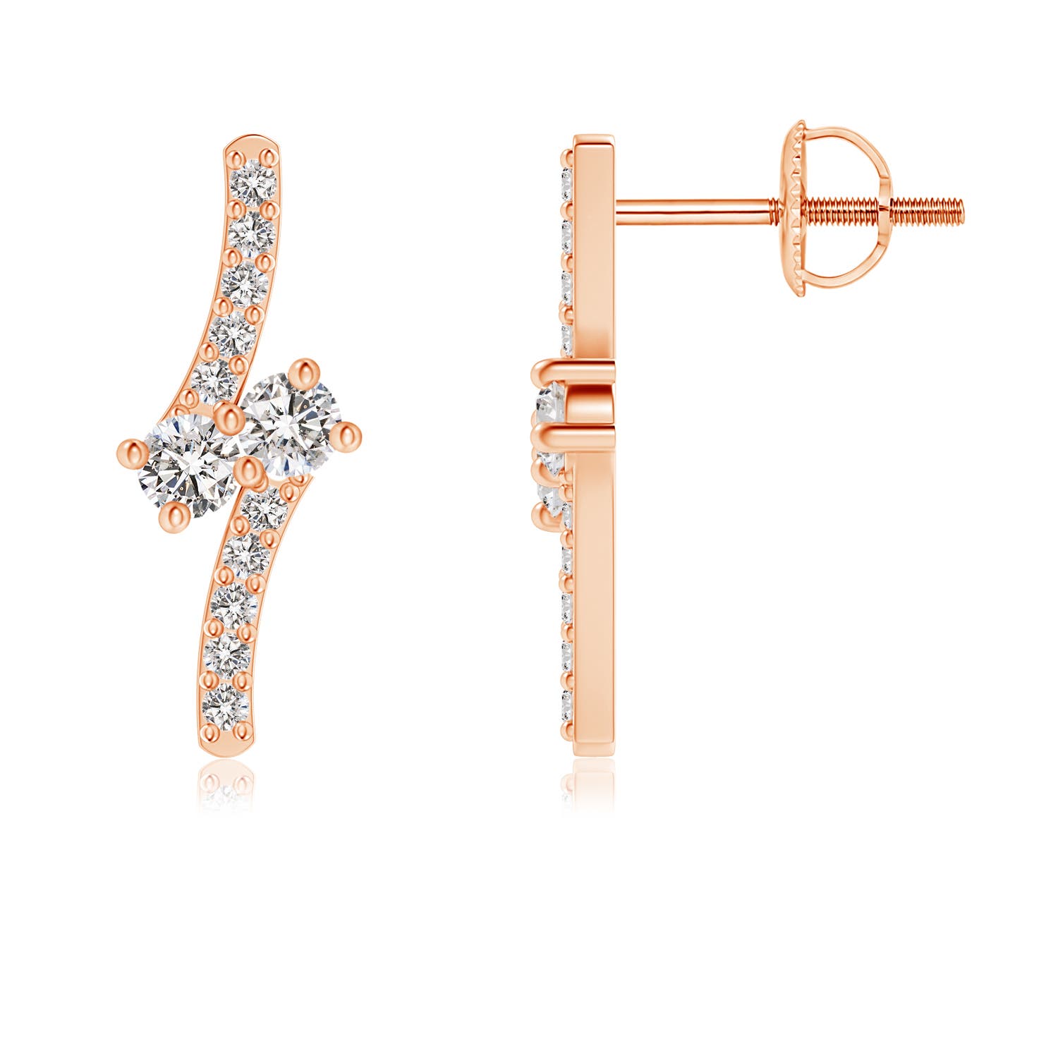 I-J, I1-I2 / 0.28 CT / 14 KT Rose Gold