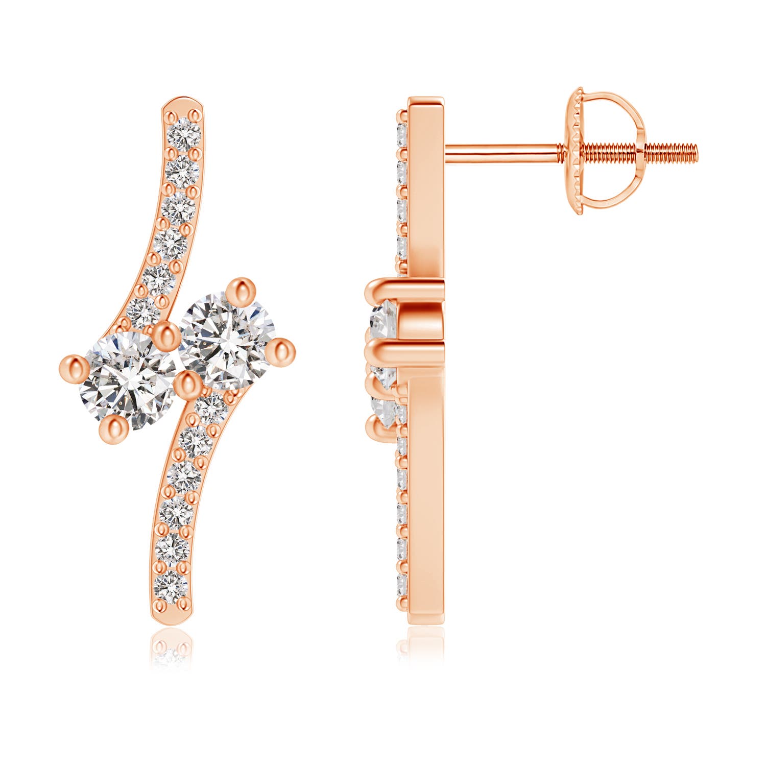 I-J, I1-I2 / 0.5 CT / 14 KT Rose Gold