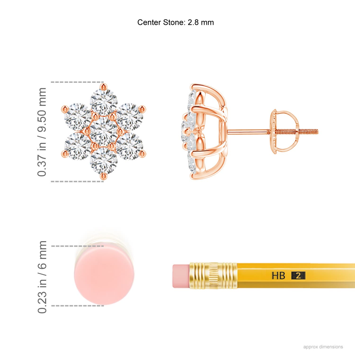 H, SI2 / 1 CT / 14 KT Rose Gold