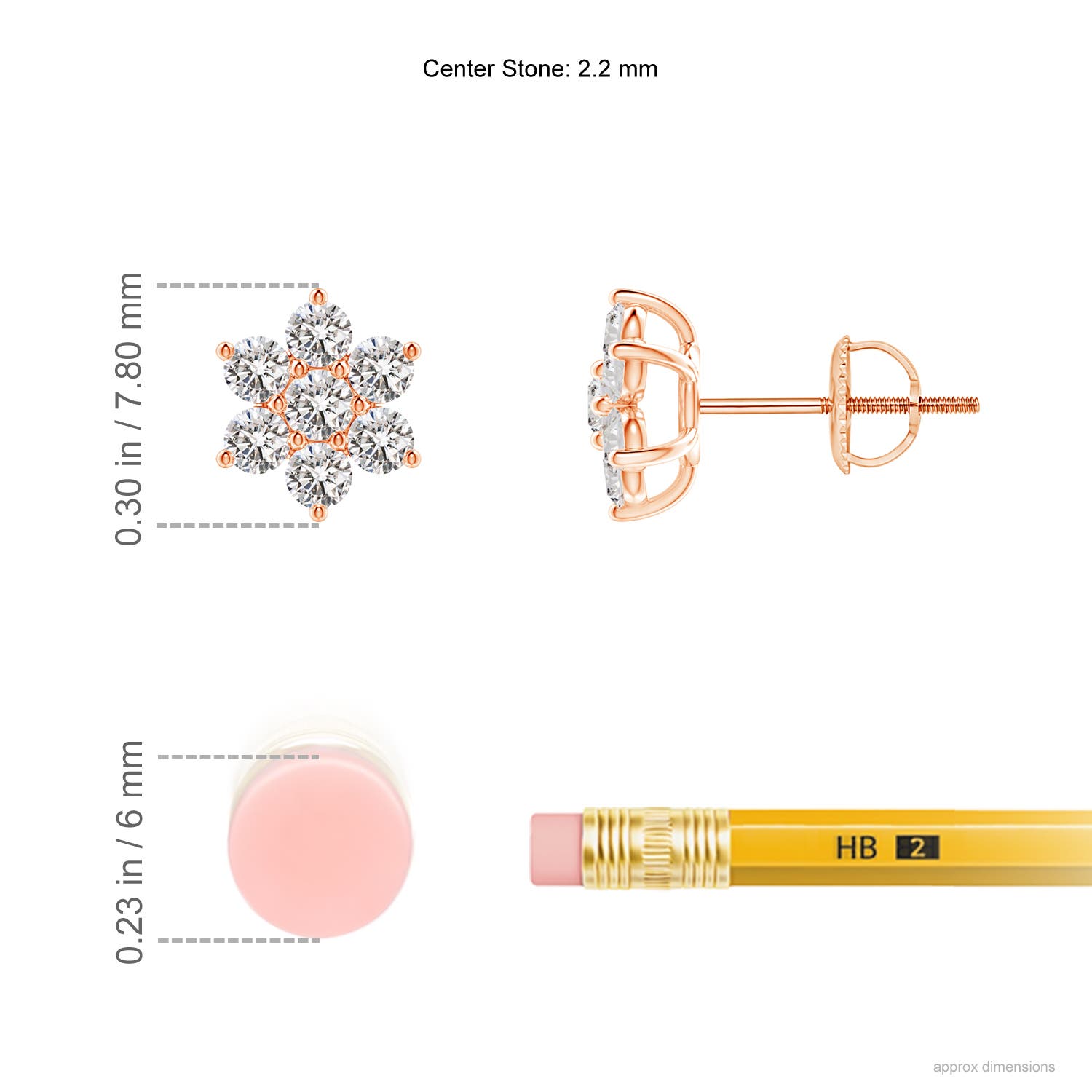 I-J, I1-I2 / 0.51 CT / 14 KT Rose Gold