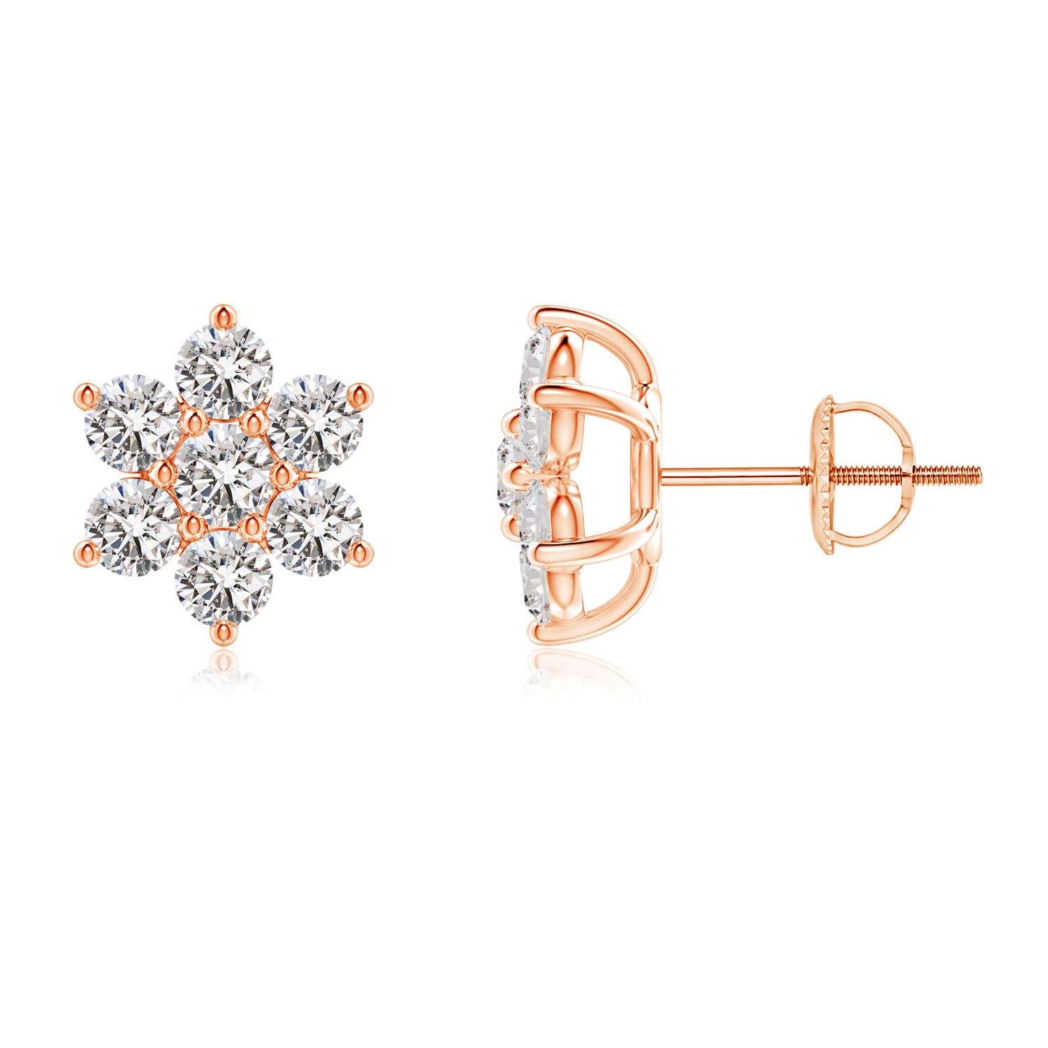 I-J, I1-I2 / 1 CT / 14 KT Rose Gold