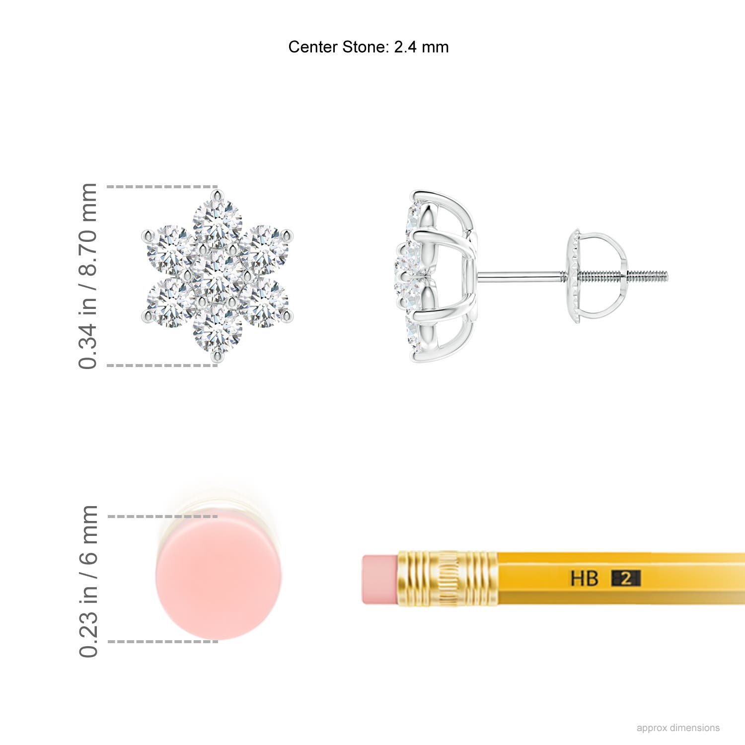 G, VS2 / 0.74 CT / 14 KT White Gold