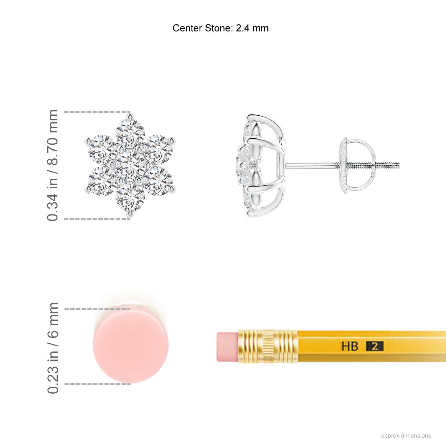 H, SI2 / 0.74 CT / 14 KT White Gold