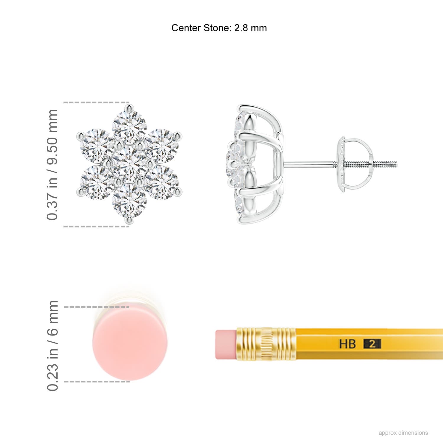 H, SI2 / 1 CT / 14 KT White Gold