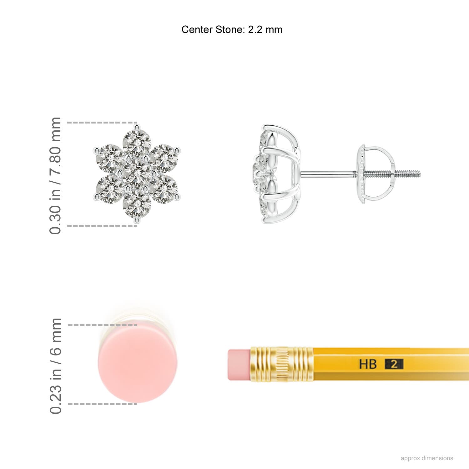 K, I3 / 0.51 CT / 14 KT White Gold