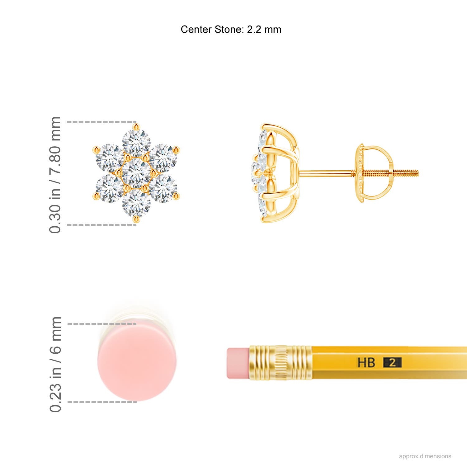 G, VS2 / 0.51 CT / 14 KT Yellow Gold