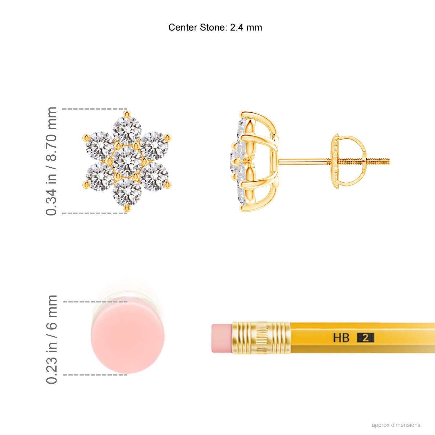 I-J, I1-I2 / 0.74 CT / 14 KT Yellow Gold