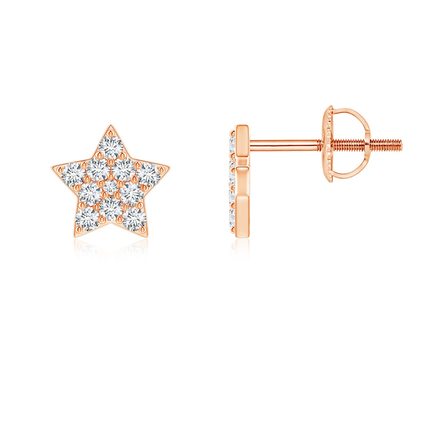 G, VS2 / 0.33 CT / 14 KT Rose Gold