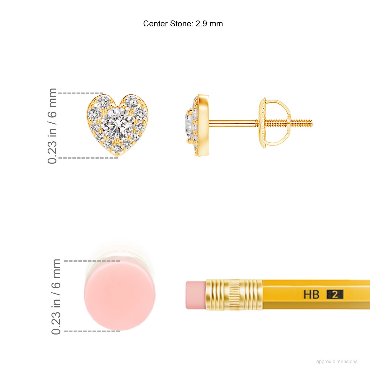 I-J, I1-I2 / 0.32 CT / 14 KT Yellow Gold