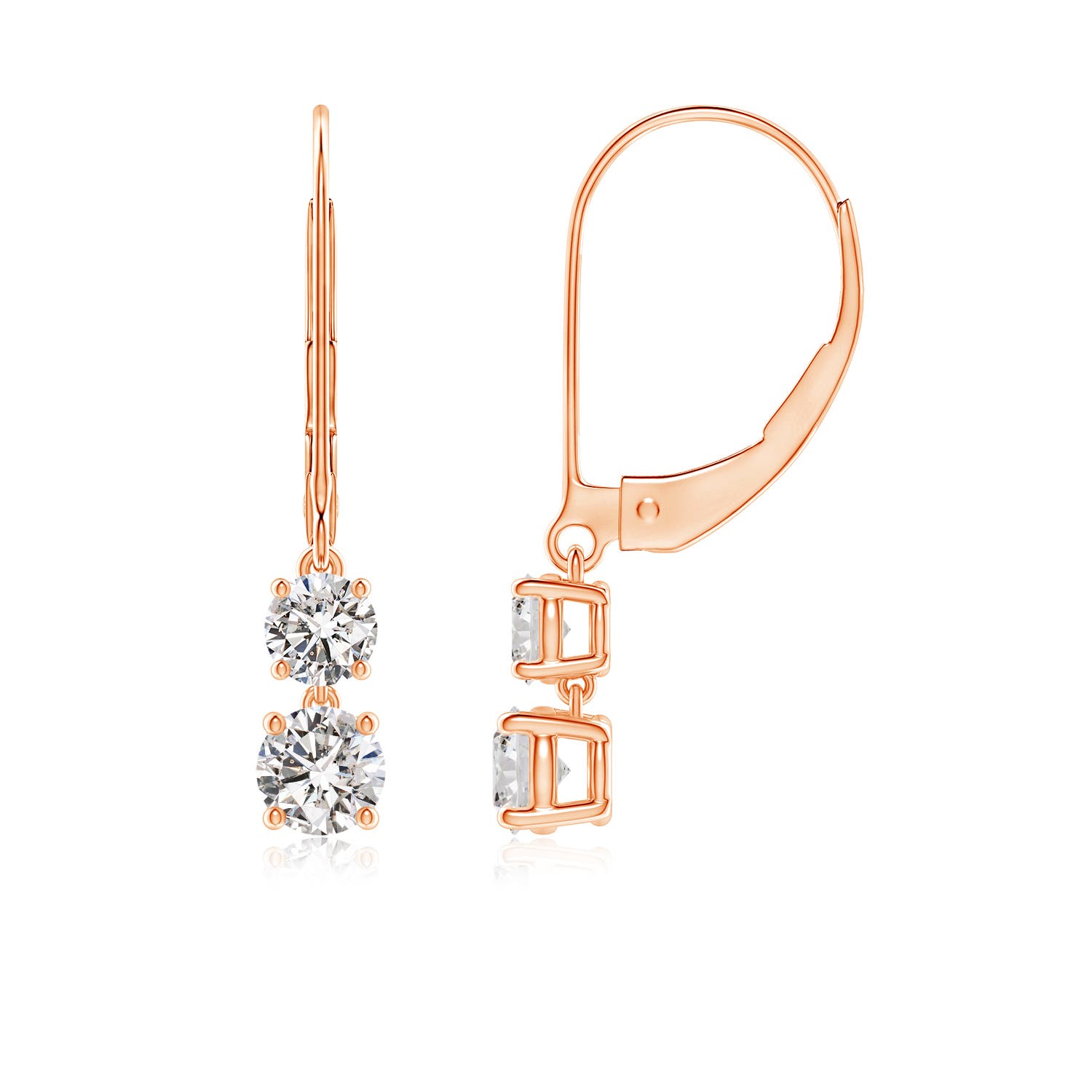 I-J, I1-I2 / 0.78 CT / 14 KT Rose Gold