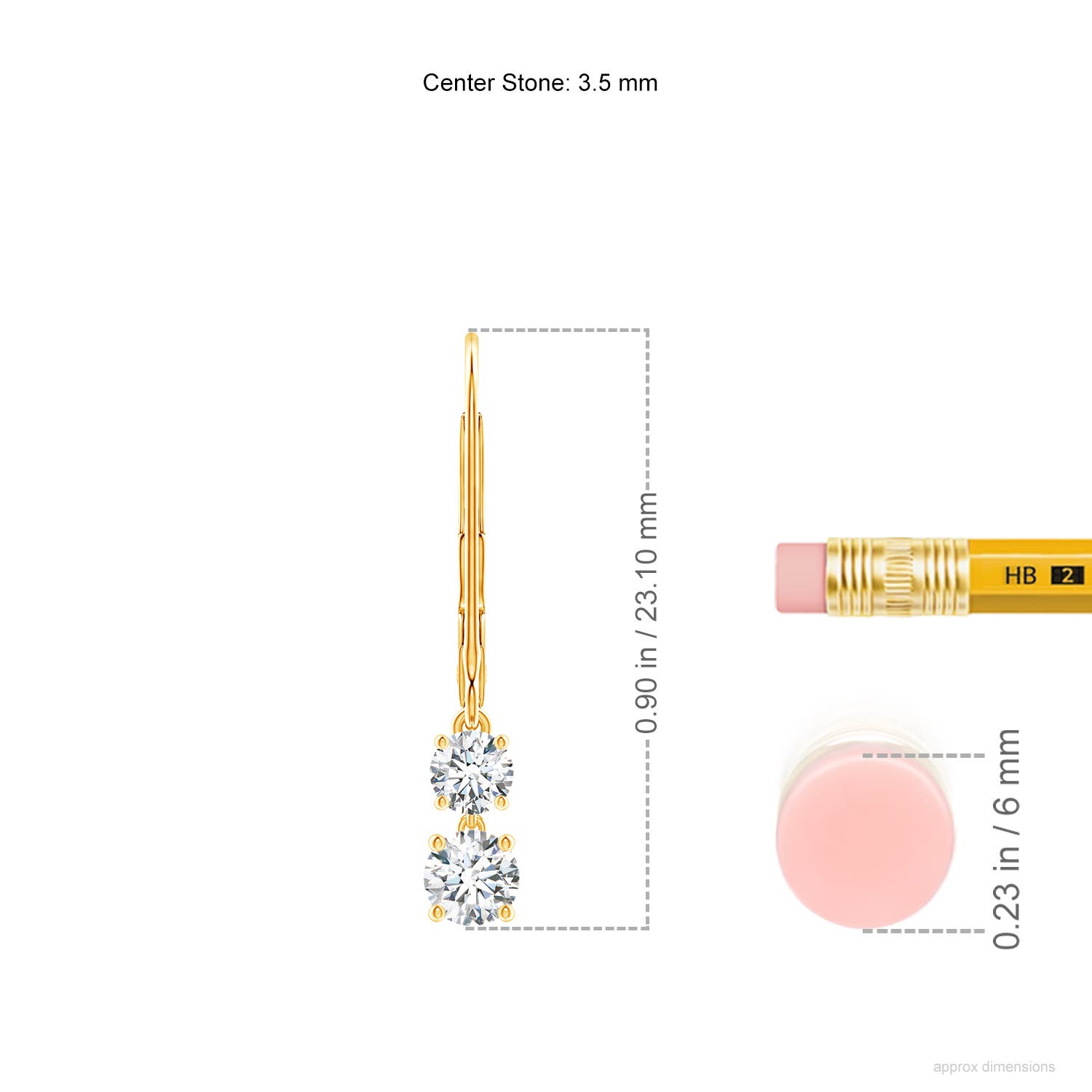 G, VS2 / 0.53 CT / 14 KT Yellow Gold