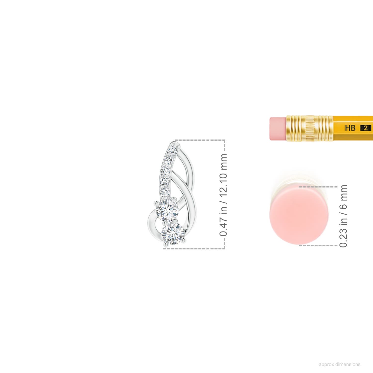 G, VS2 / 0.34 CT / 14 KT White Gold