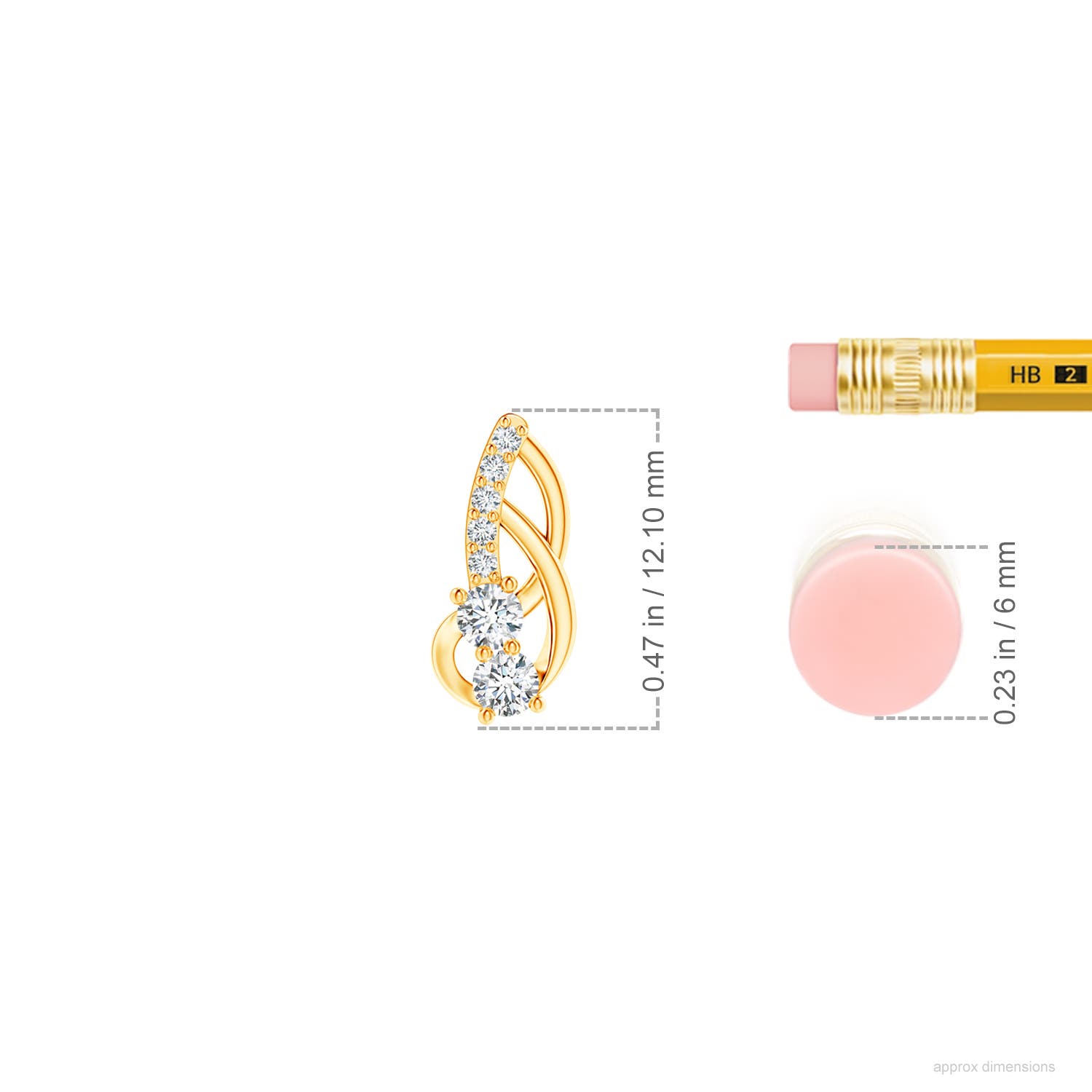 G, VS2 / 0.34 CT / 14 KT Yellow Gold