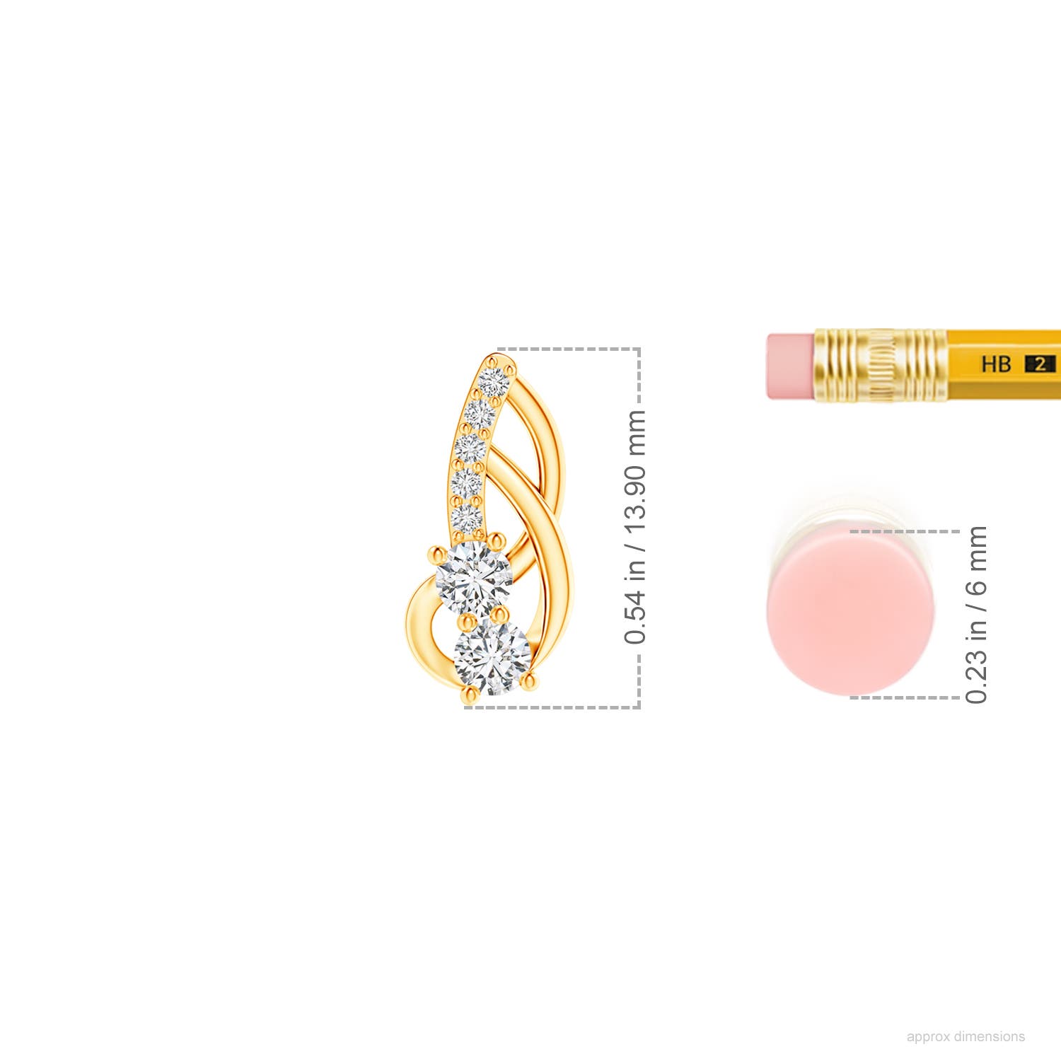 H, SI2 / 0.5 CT / 14 KT Yellow Gold