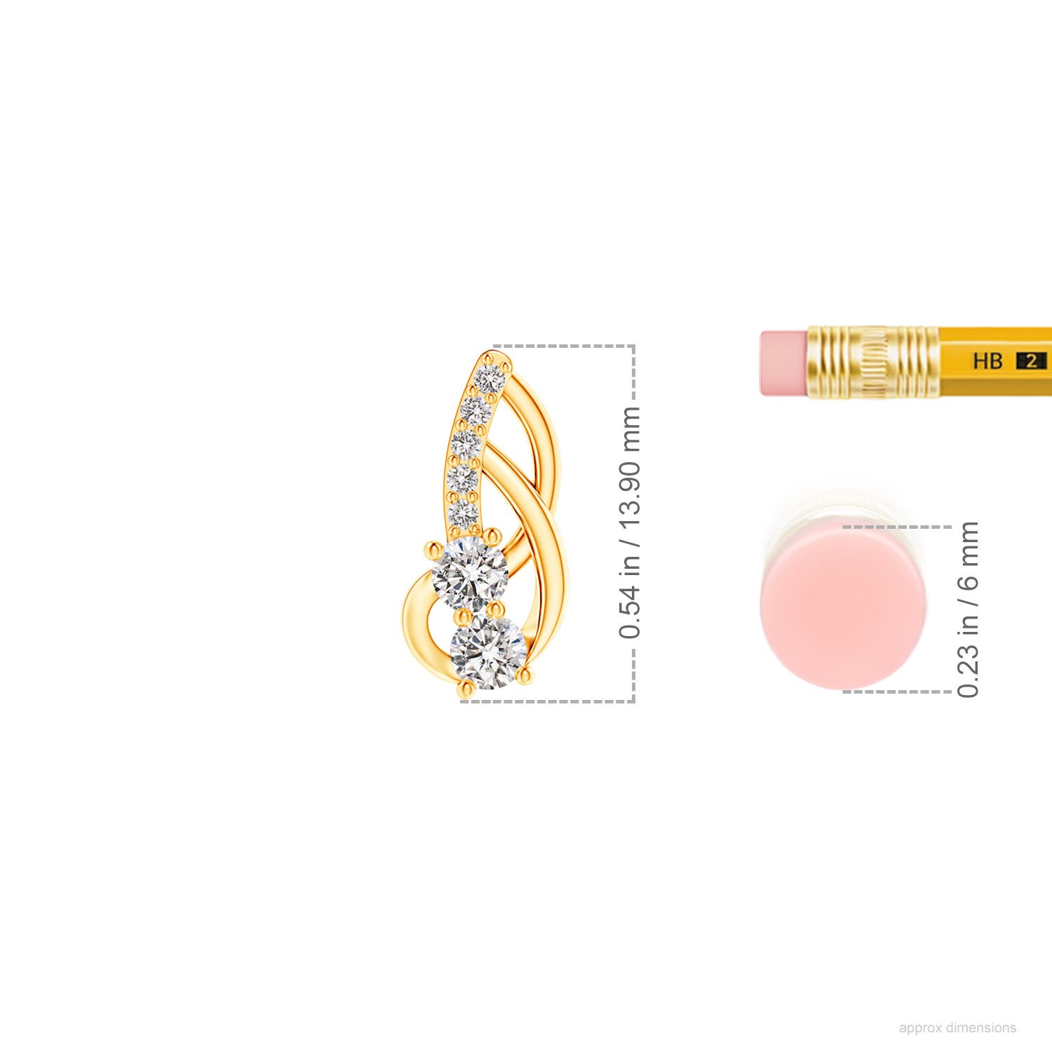 I-J, I1-I2 / 0.5 CT / 14 KT Yellow Gold