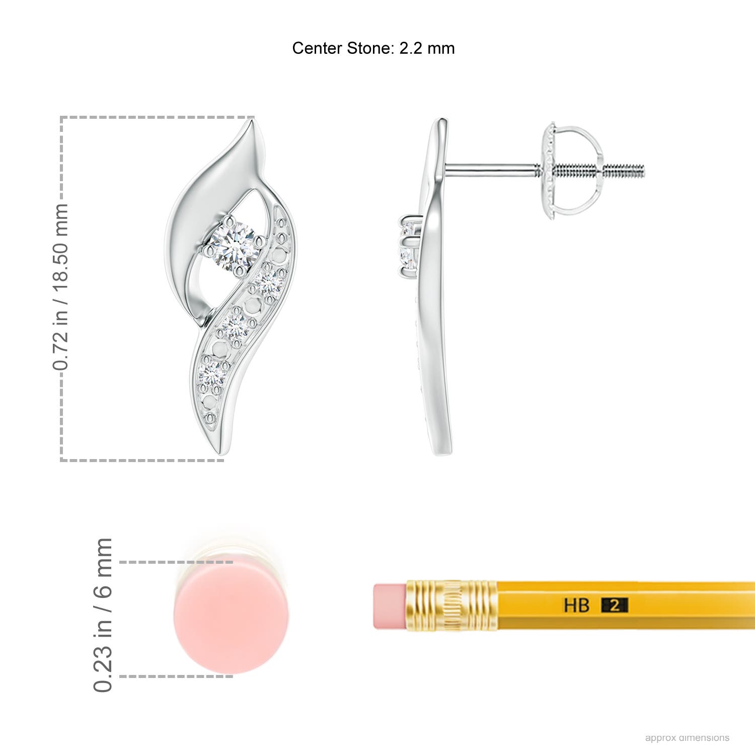 G, VS2 / 0.12 CT / 14 KT White Gold