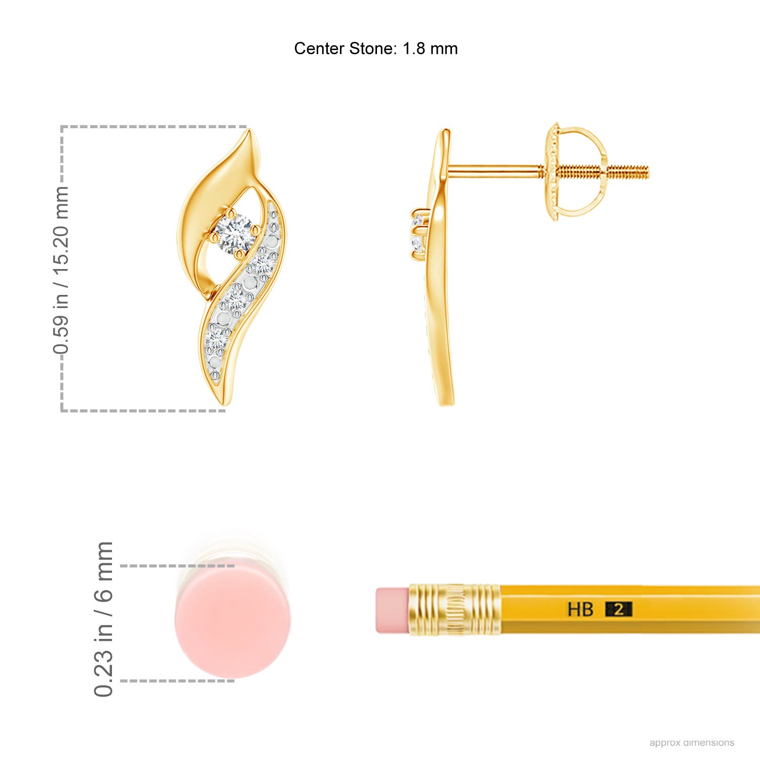 G, VS2 / 0.08 CT / 14 KT Yellow Gold