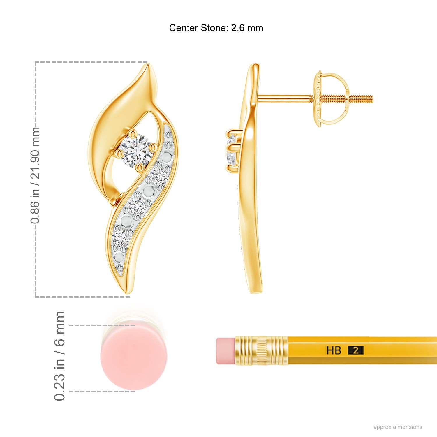 H, SI2 / 0.21 CT / 14 KT Yellow Gold