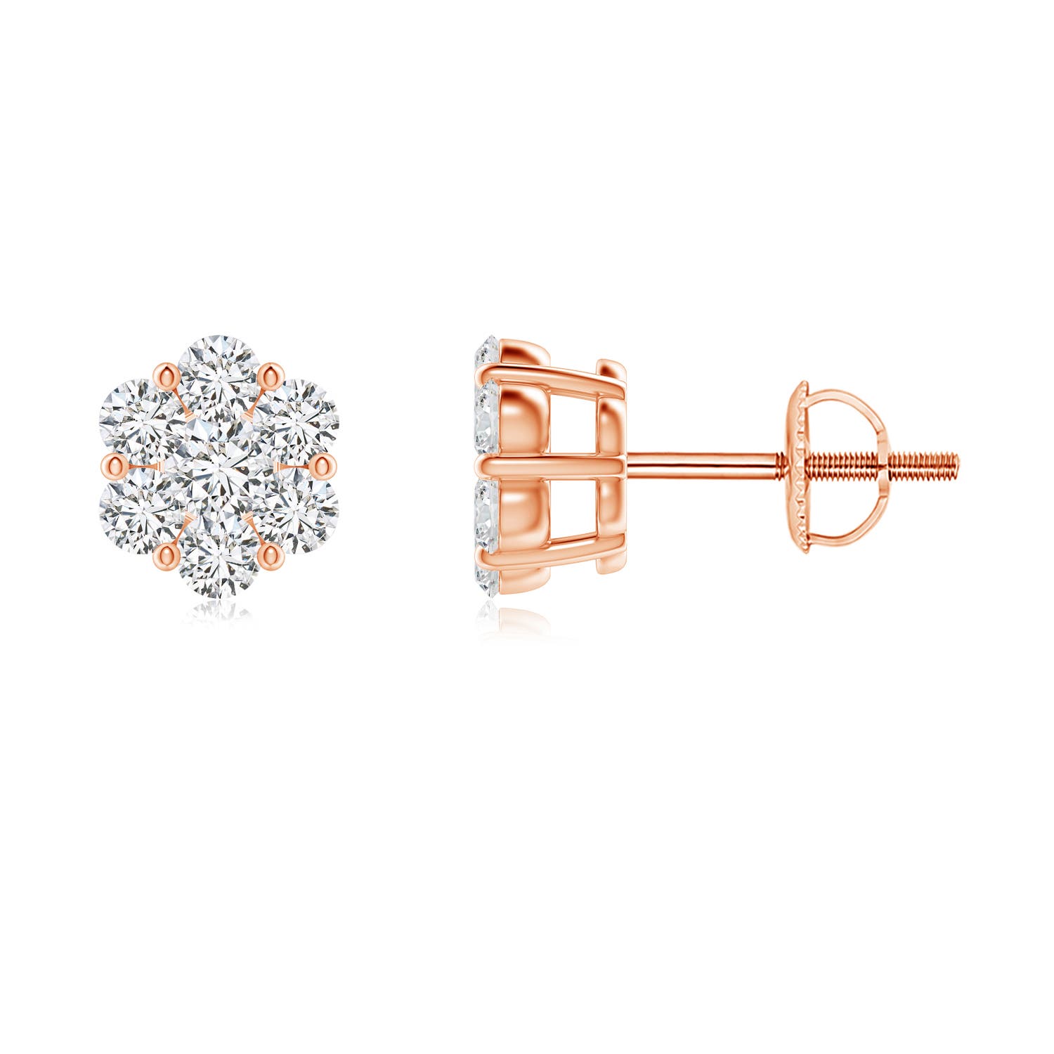 H, SI2 / 0.75 CT / 14 KT Rose Gold