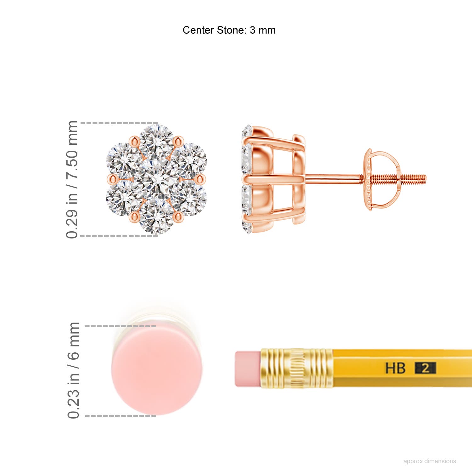 I-J, I1-I2 / 1.04 CT / 14 KT Rose Gold