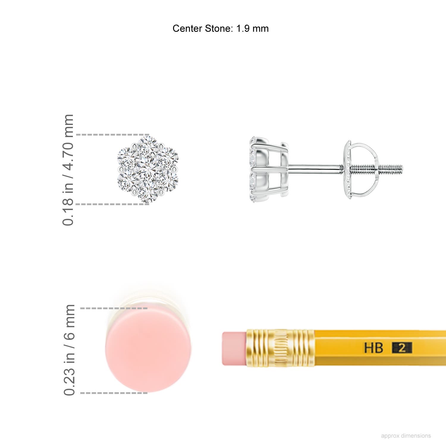 H, SI2 / 0.23 CT / 14 KT White Gold