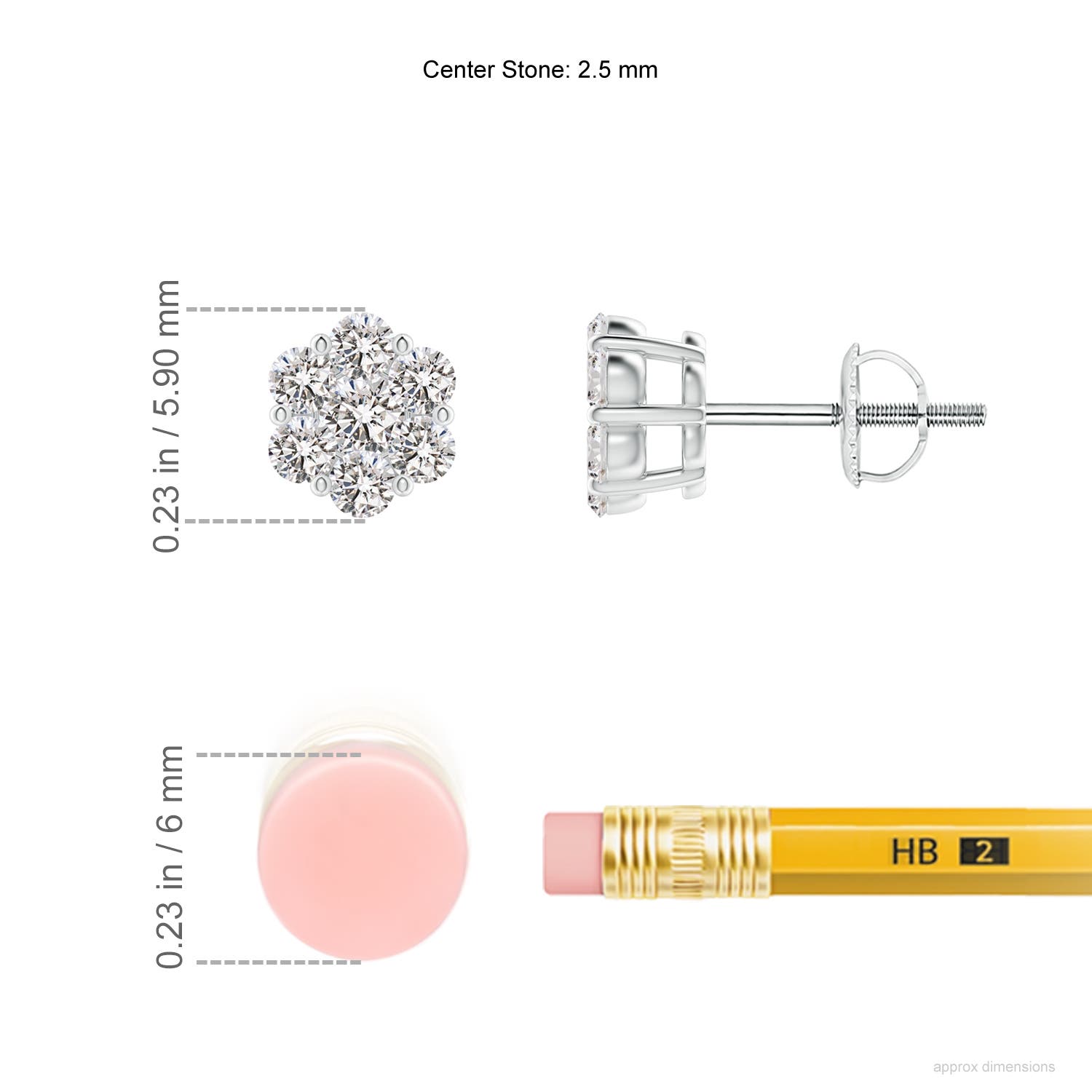 I-J, I1-I2 / 0.49 CT / 14 KT White Gold