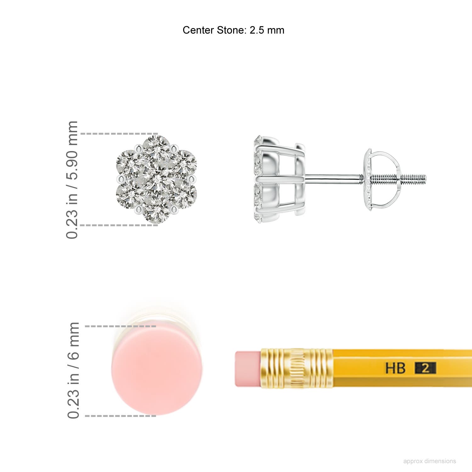 K, I3 / 0.49 CT / 14 KT White Gold